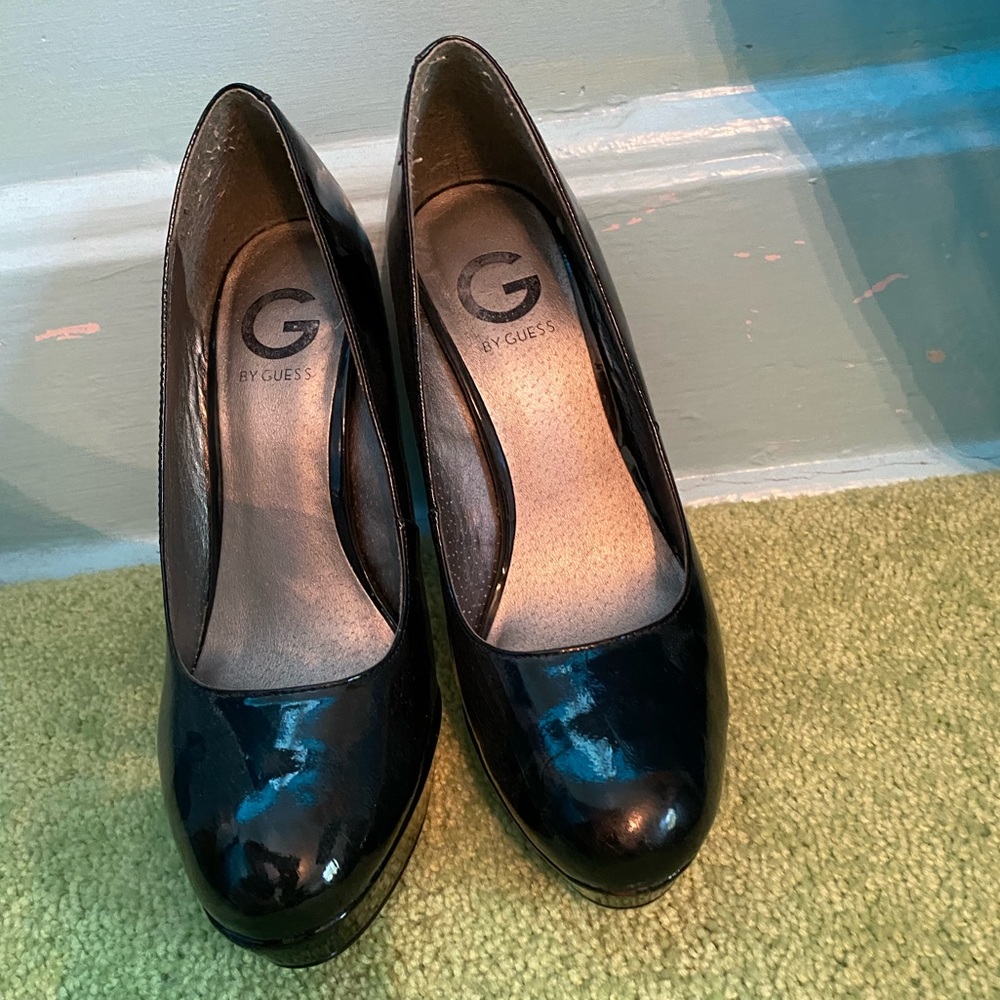 Patent leather pumps